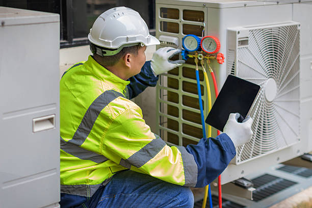 Professional Hvac technician working in Worthington, MA